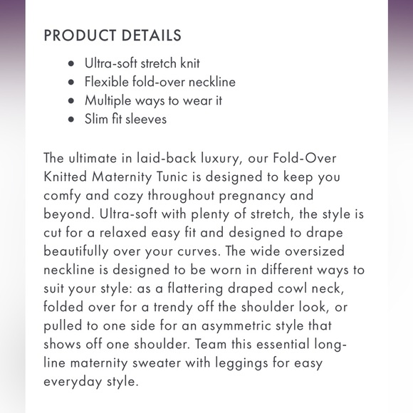 Seraphine Fold Over Knitted Tunic/Dress - Picture 5 of 11